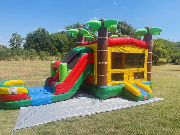 Tropical Bounce House Combo (Add water for $50)