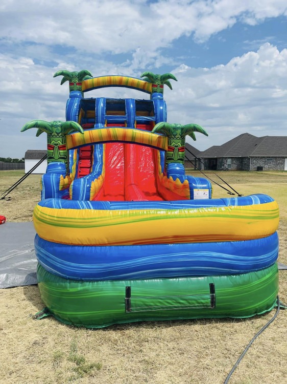 18ft Reggae Rush double lane water slide (add water for $50)